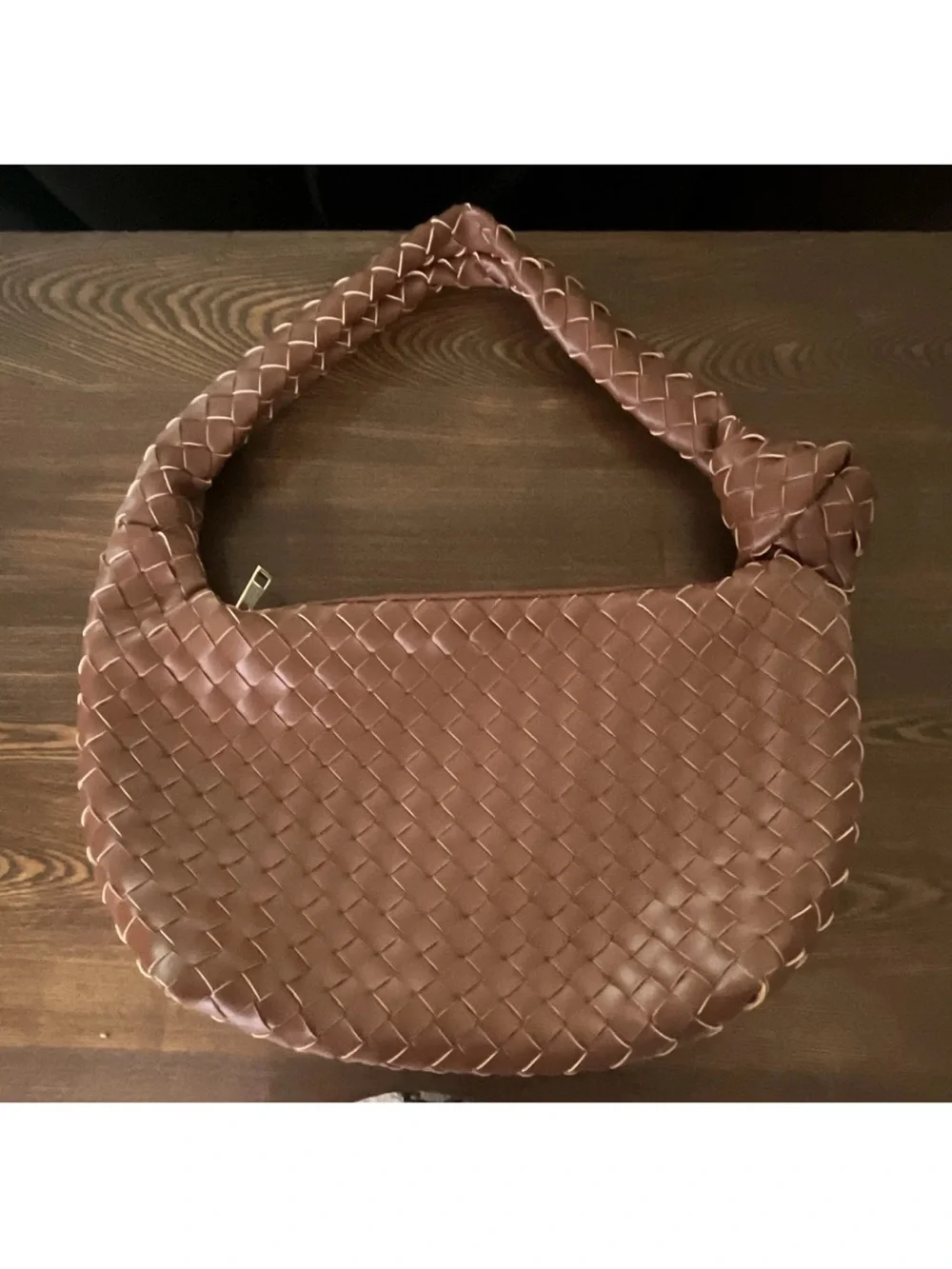 a new day Braided Hobo Shoulder Bag — Brown